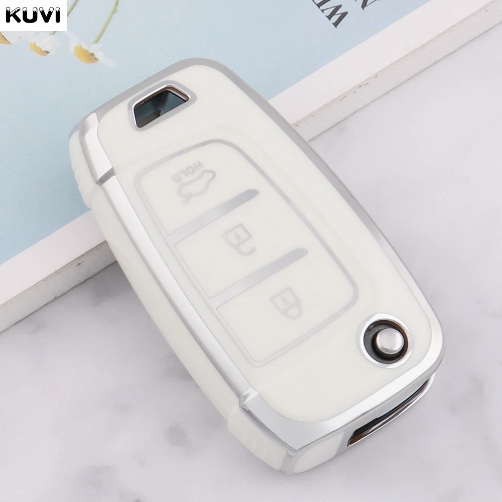 

Новый Раскладной Чехол Для Телефона Из ТПУ Для Hyundai Elantra Solaris Tucson I30 I35 I40 KONA Genesis Santa Fe Azera-держате...