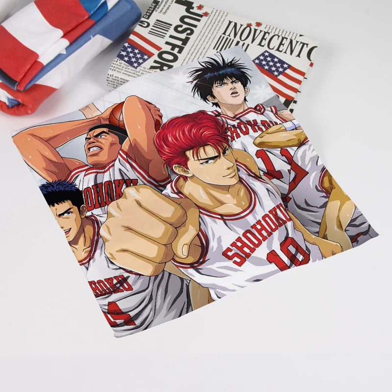 1 шт. Slamdunk 76331 Модные индивидуальные аниме банные полотенца носовой платок