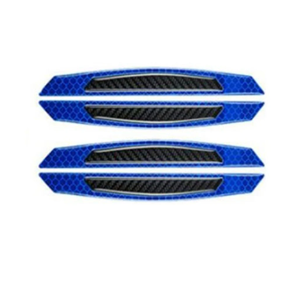 

4PCS Car Door Reflective Stickers Night Safety Warning Tape Door Stickers Decorative Stickers Car Reflective Strip Accessories