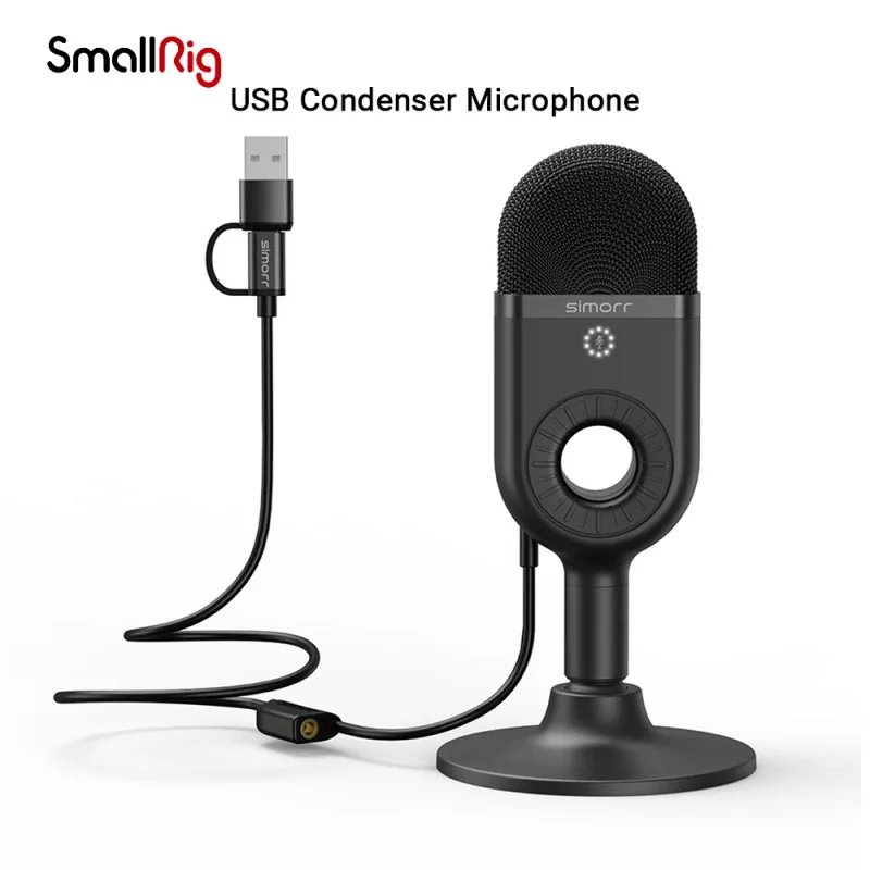 Конденсаторный микрофон Smallrig Wave U1, USB, для ПК, компьютера, KTV, радиовещания, записи пения, универсальные аксессуары 3491