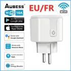 Умная розетка Aubess Tuya с поддержкой Wi-Fi, таймером и пультом ДУ