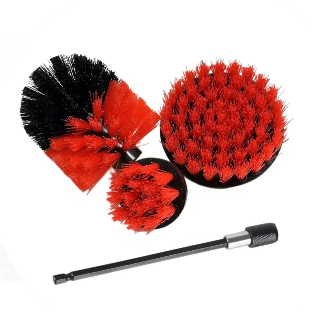 

Новый цветной набор насадок для щеток для дрели, мощная щетка-скруббер с дрелью, скраб-щетка для чистки душевых ванн, плитки для ванной комнаты, ковра