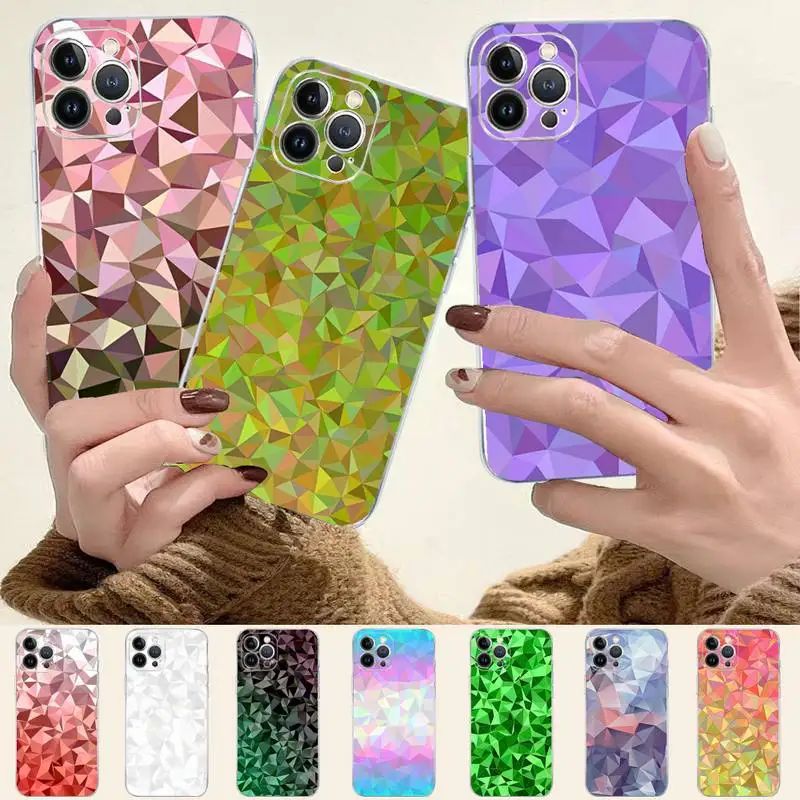 

Geometric Solid Phone Case For iPhone 8 7 6 6S Plus X SE 2020 XR XS 14 11 12 13 Mini Pro Max Mobile Case