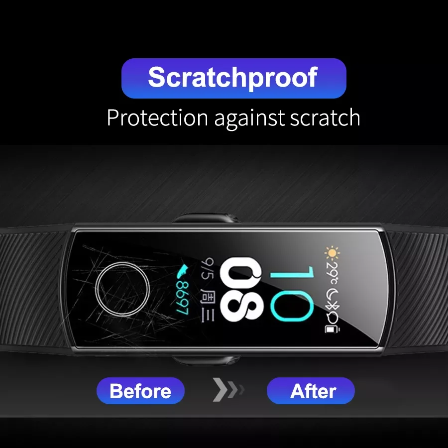 

band 5 screen protector for huawei band 4 5 strap soft hydrogel protective film honer band4 band5,not tempered glass