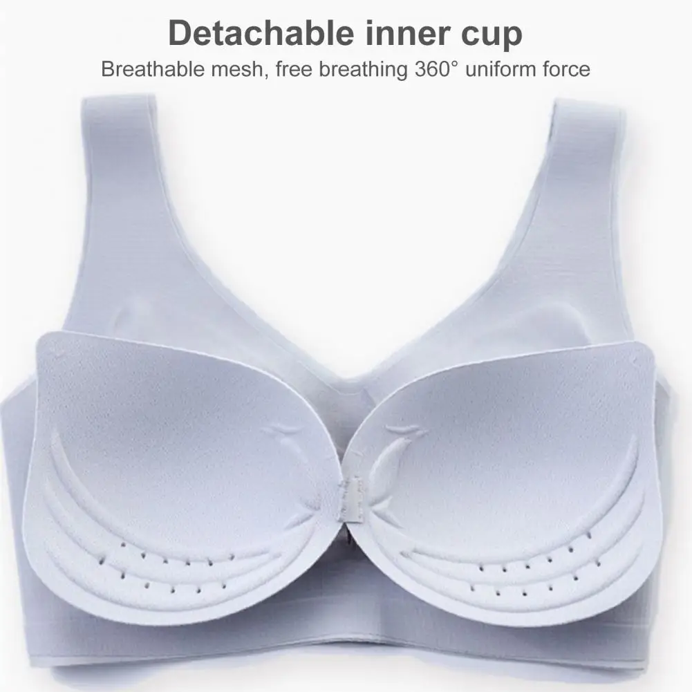 

Женские Бесшовные бюстгальтеры пуш-ап, стильные Бесшовные бюстгальтеры с защитой 360 градусов, не деформирующиеся, моющиеся, на лето
