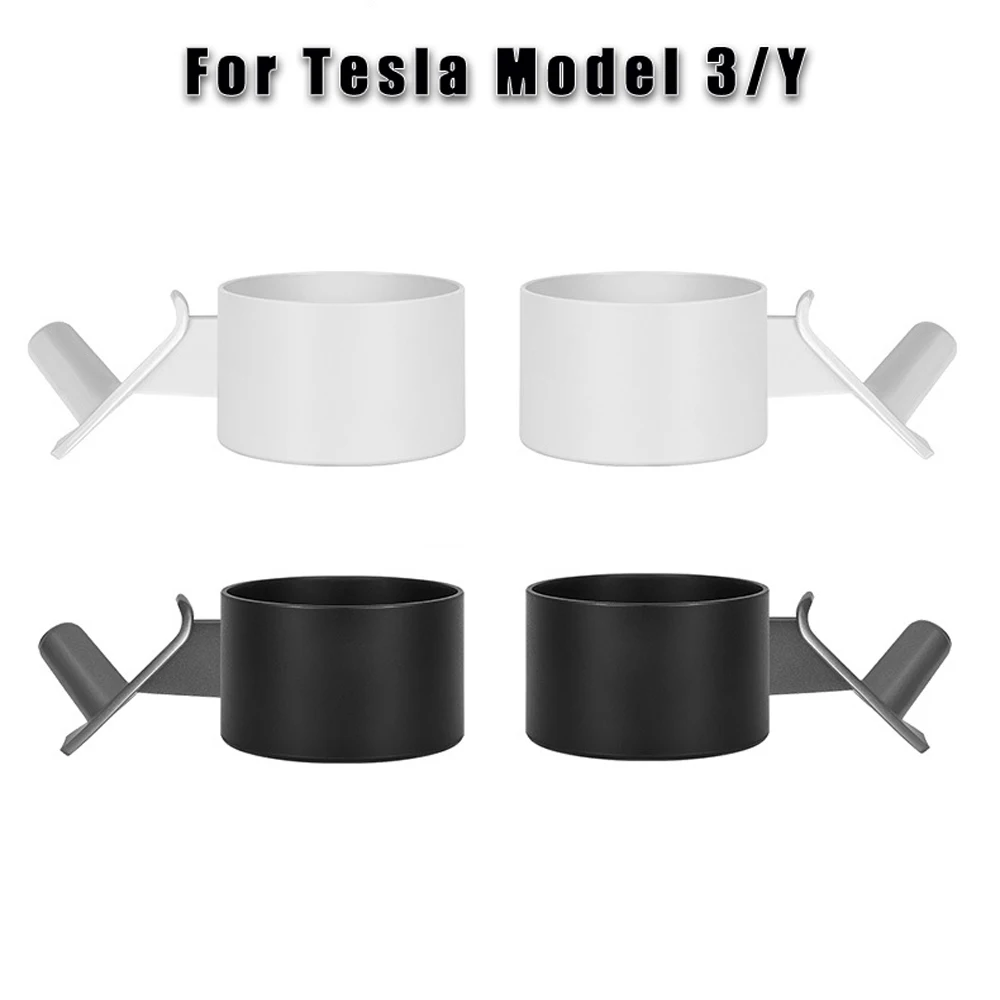 

Car Cup Holder Auto Interior Door Mount Drink Rank Coffee Water Bottle Stand For Tesla Model 3 Model Y Alll Year Car Ashtray