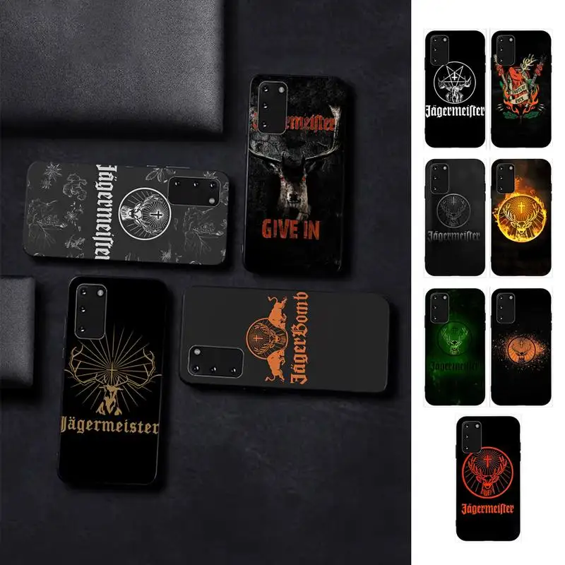 

Jagermeister logo Phone Case for Samsung S10 21 20 9 8 plus lite S20 UlTRA 7edge