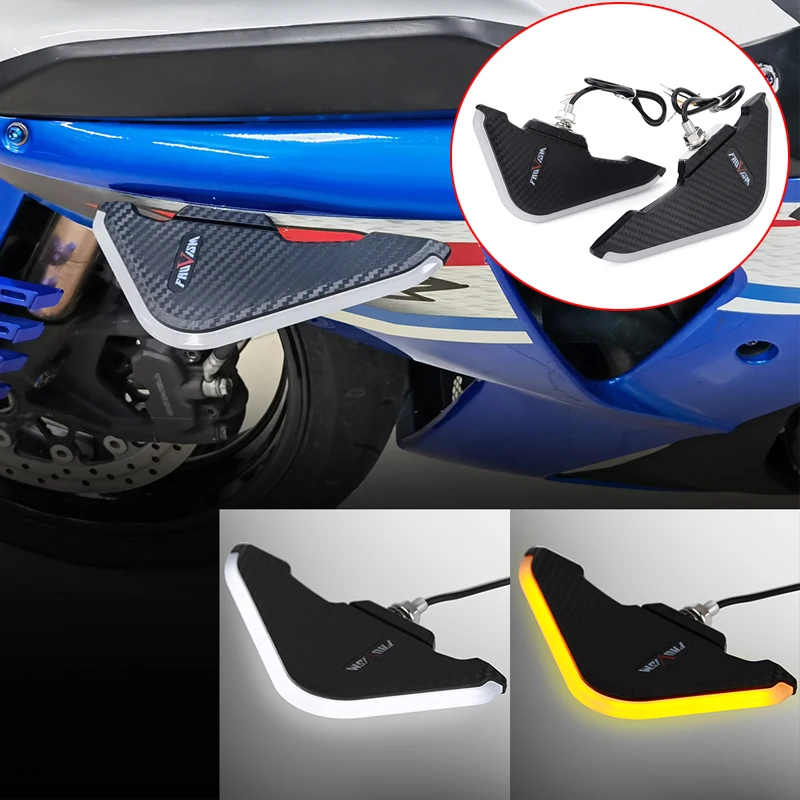 

Dynamic LED Turn Signal Light Side Wing For KAWASAKI NINJA250 300 400 650 ZX6R ZX10R Ninja 1000SX YZF-R1 R6 R7 R15 R25 R3 R125