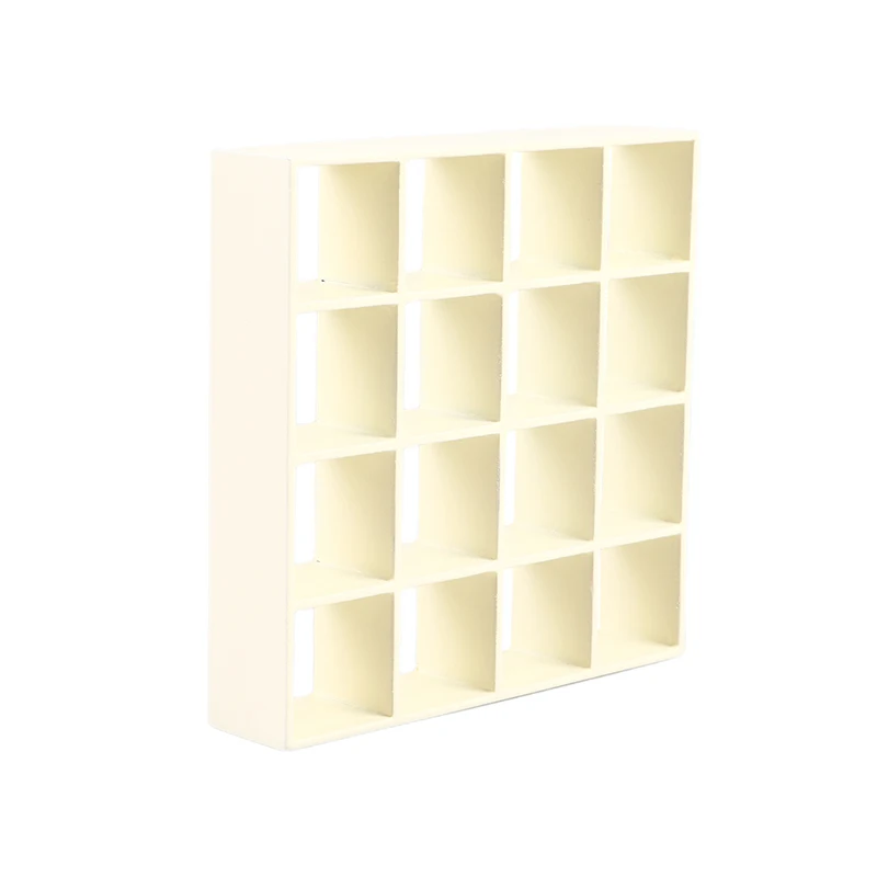 

1:12 Scale Handmade Mini Birch Wooden Storage Rack 16-Grid Display Shelf Bookcase Stand Dollhouse Furniture Ornament