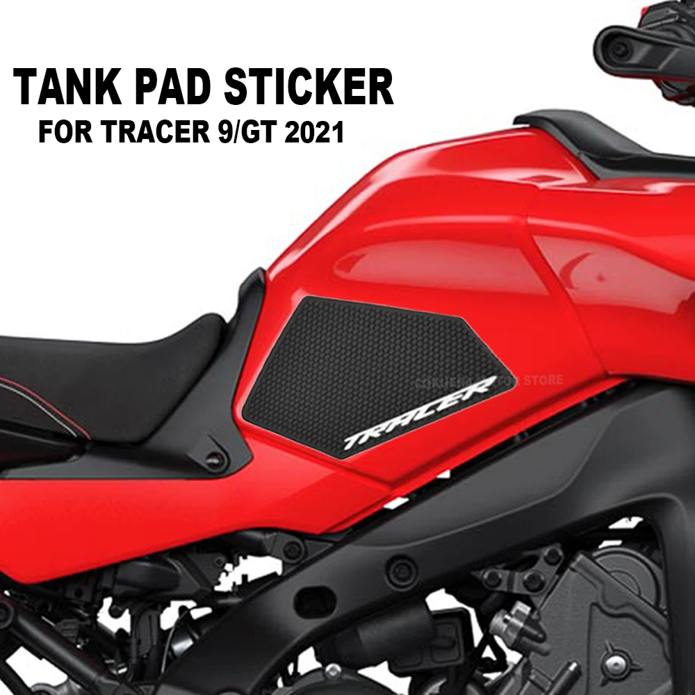 

Motorcycle Side Fuel Tank pad Protector Stickers Traction Pad Side Gas Knee Grip Protector For Yamaha Tracer 9 Tracer9 GT 2021 2