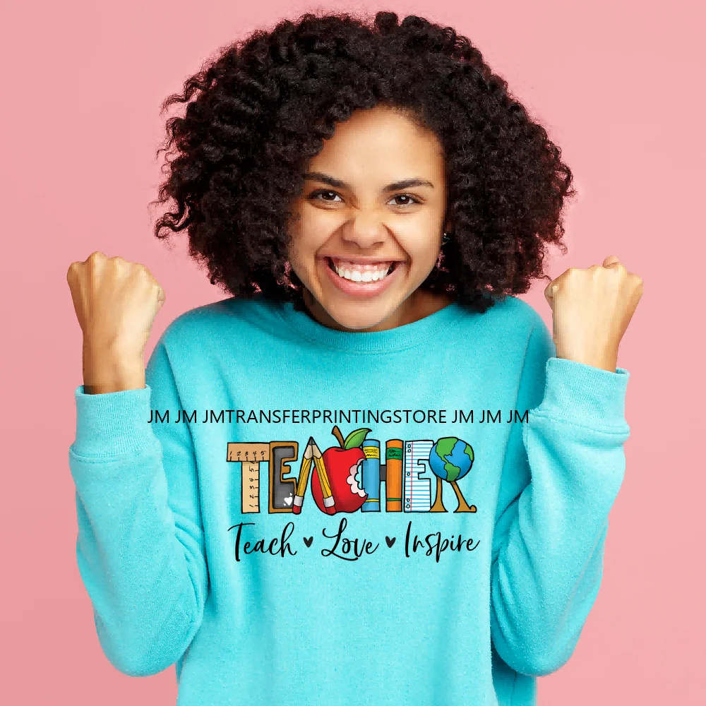 Стирающаяся наклейка с надписью Happy 100th Days Of School обучение школе утюгом на DTF