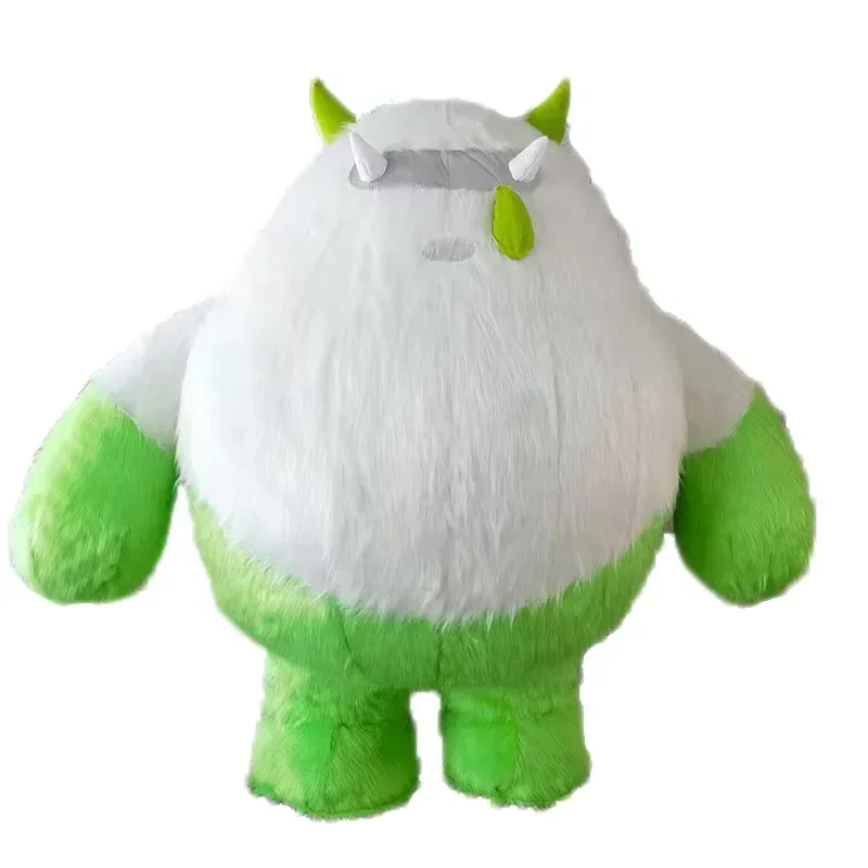 2024 2 м пушистый зеленый монстр надувной костюм взрослый взорвать персонаж