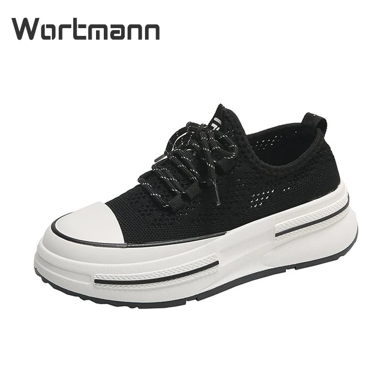 

Wortmann Women's Stylish Canvas Sneakers Low-top Breathable Lightweight Ideal for Summer & Fall Walking Running or Casual