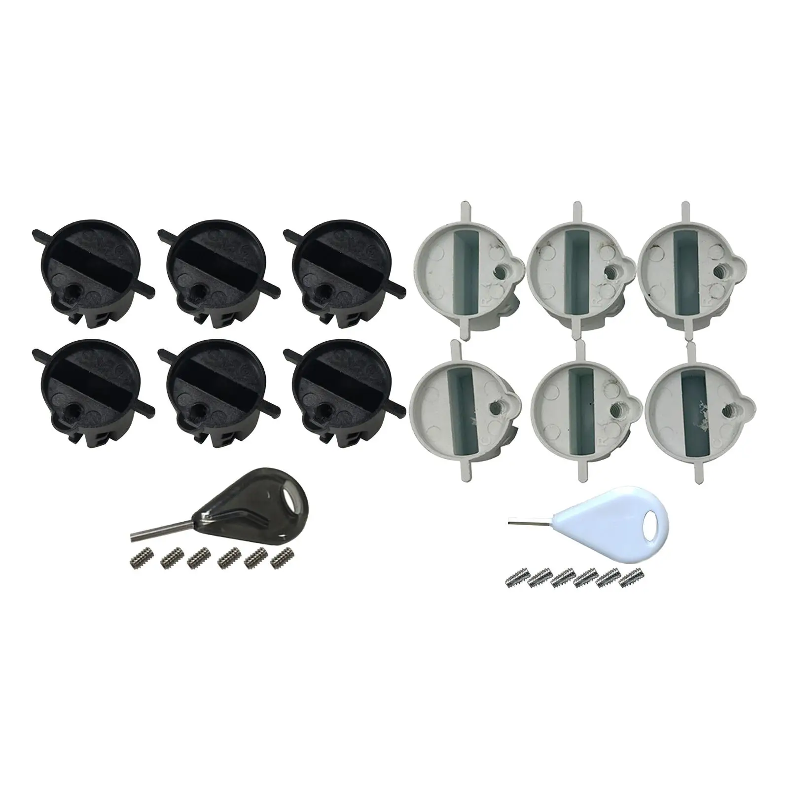 

6x Surfboard Leash Plug and Fin Key Surfboard Tail Rudder Slot 25mm Diameter Surfing Board Leash Plugs Box Fin Plugs