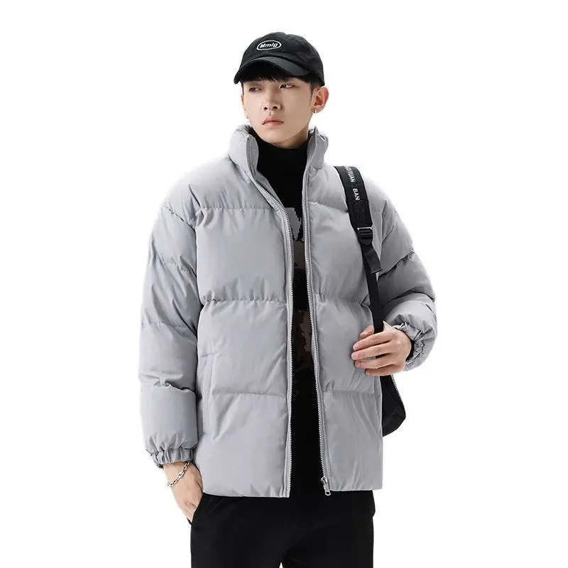 Couple Down Cotton Coat Winter New Korean Fashion Stand Collar Thickened Cotton Jacket