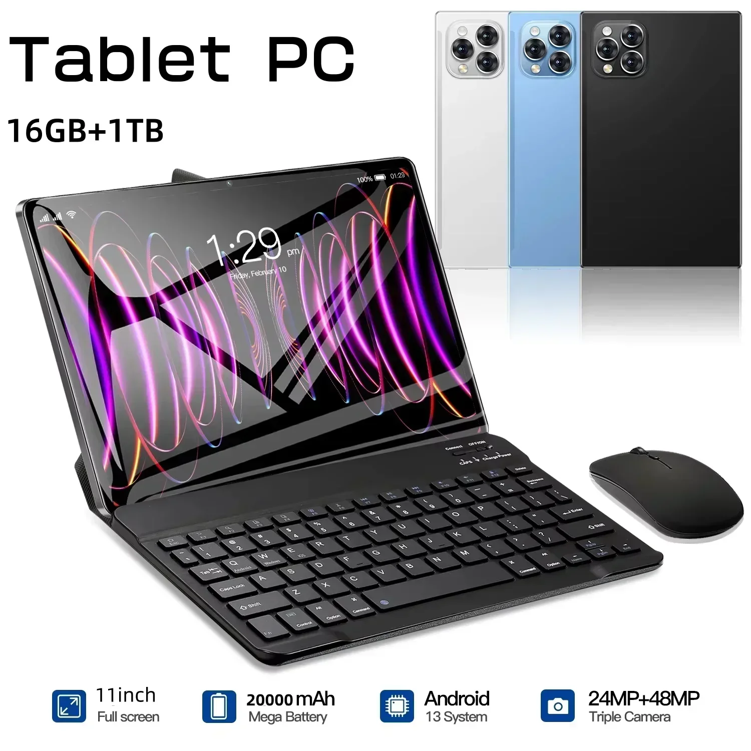 Фото Новый планшет 2026 Pad 15 Pro на Android 14, 22 ГБ + 2 ТБ, 20000 мАч, Snapdragon 888, оригинальный планшетный ПК, 5G, две SIM-карты, Wi-Fi, HD 4K, Mi Tab №2