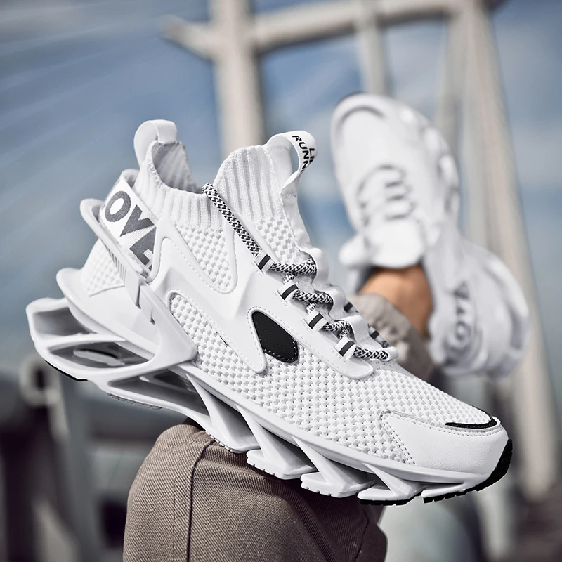 Men's Breathable Mesh Running Shoes Outdoor Fitness Training Sports Shoes Non-slip Wear-resistant Sneakers