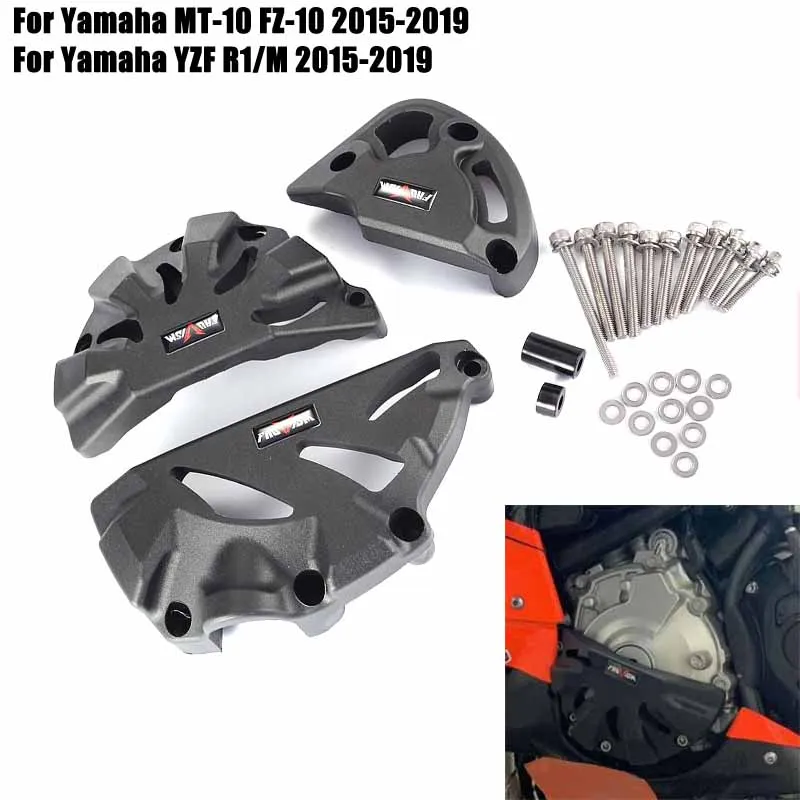 

MT10 FZ10 Engine Protective Cover Guard Set For Yamaha FZ-10 MT-10 MT FZ 10 2015 216 2017 2018 2019 YZF-R1 YZF-R1M YZFR1 YZFR1M