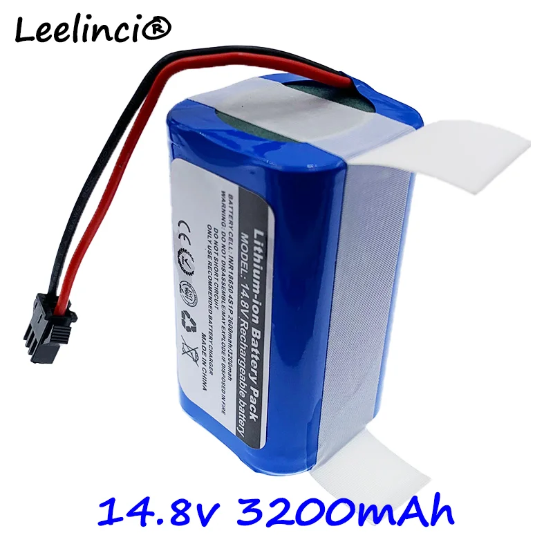 Leelinci14.8V 3200mAh Rechargeable Batterie For Conga Excellence 990 Li-ion Battery Pack For Deebot N79S For Eufy Robovac 11S