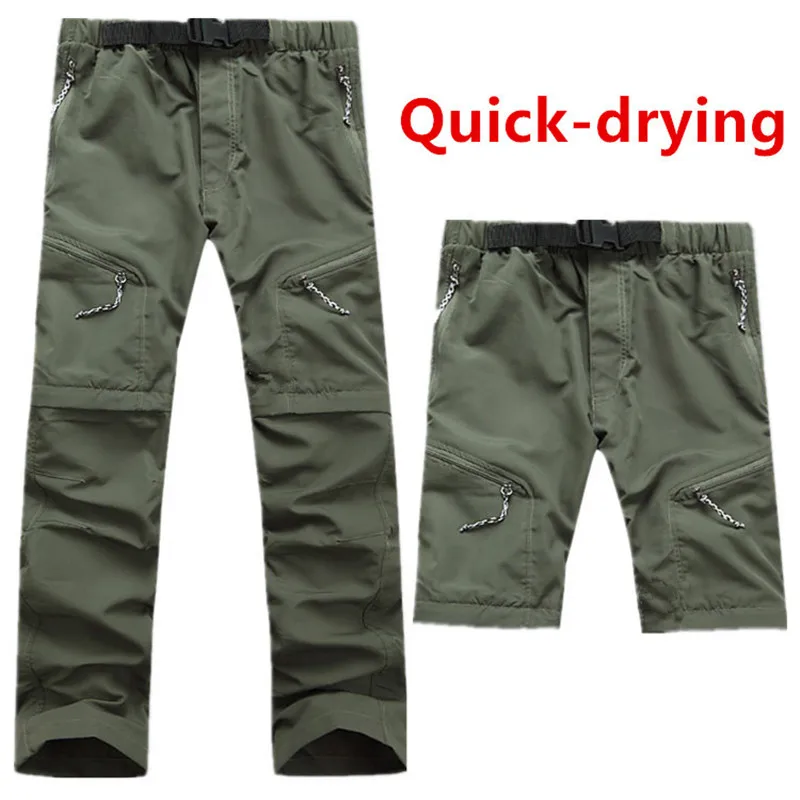 

Leisure Pants Hiking New Men's Waterproof Summer Camping Travel Removable Hiking Sports Fishing Quick-drying Outdoor Active