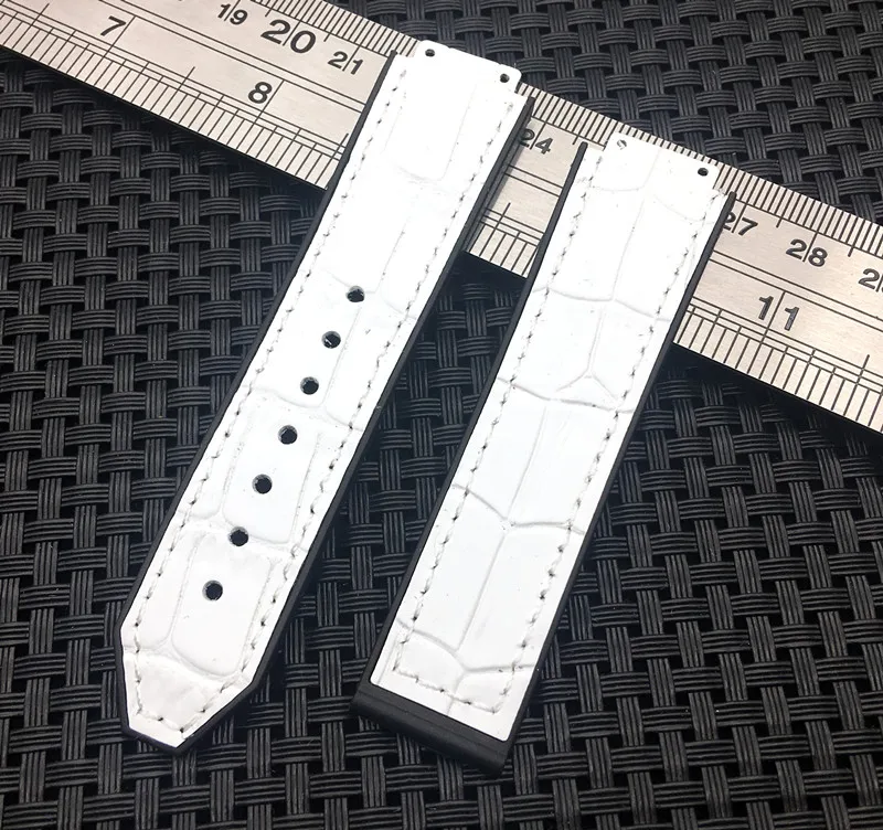 

Ремешок кожаный для Hublot Женский, белый резиновый силиконовый Браслет для наручных часов, 15 х21 мм, концентратор 18 мм