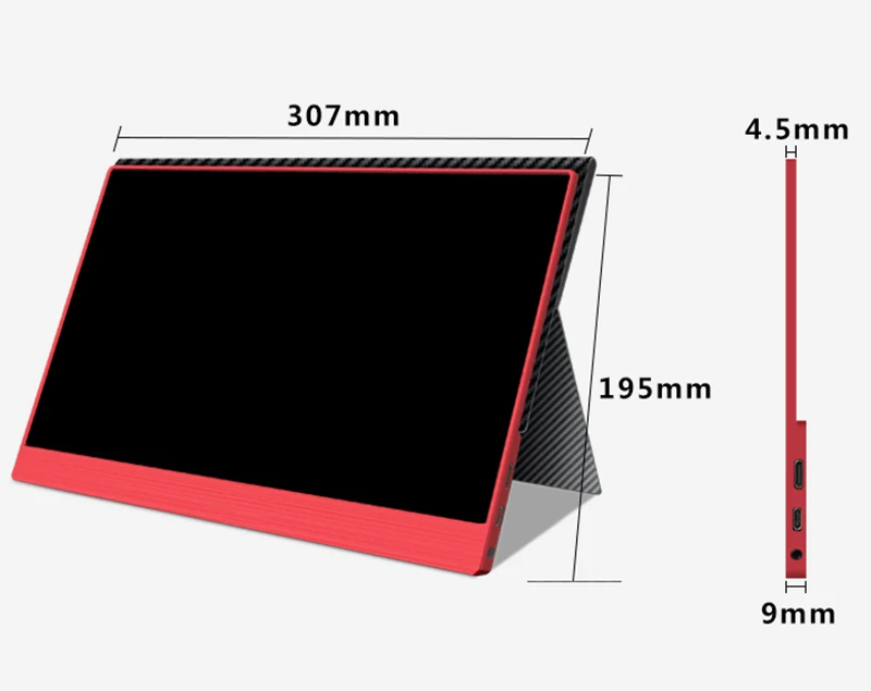 

13,3 дюймов Type-c Портативный 1080P IPS HDR игровой экран для PS4 XBOX Switch Ns ПК ноутбука 5 в 2 а экран источника питания с динамиком