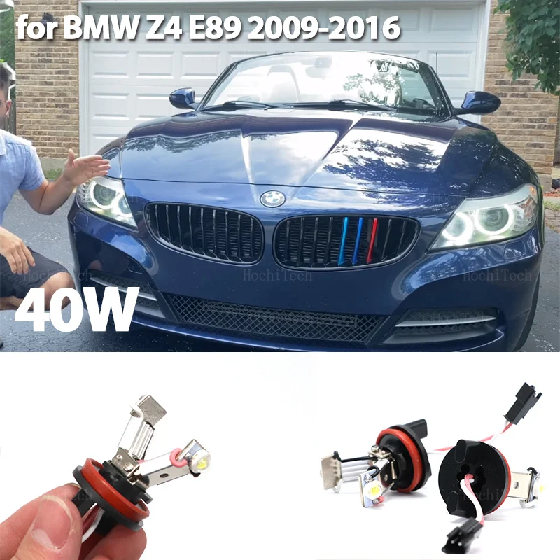 

Фонарь с ангельскими глазами, дневной свет, кольцевая фара Canbus для BMW серии Z E89 Z4 Roadster sDrive35is GT3 GTE 2009-2016 40 Вт, БЕЛЫЙ H8