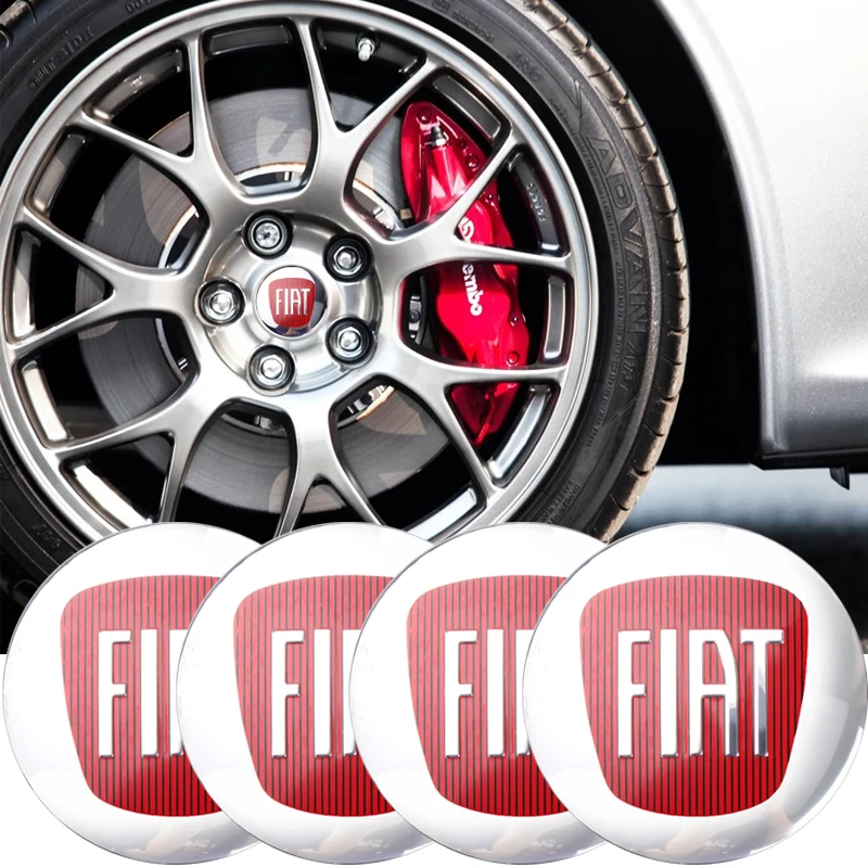 

4pcs 56mm Car Wheel Center Hub Caps Stickers Auto Dekoration Accessories For Fiat 500 abarth ducato grande punto panda tipo etc