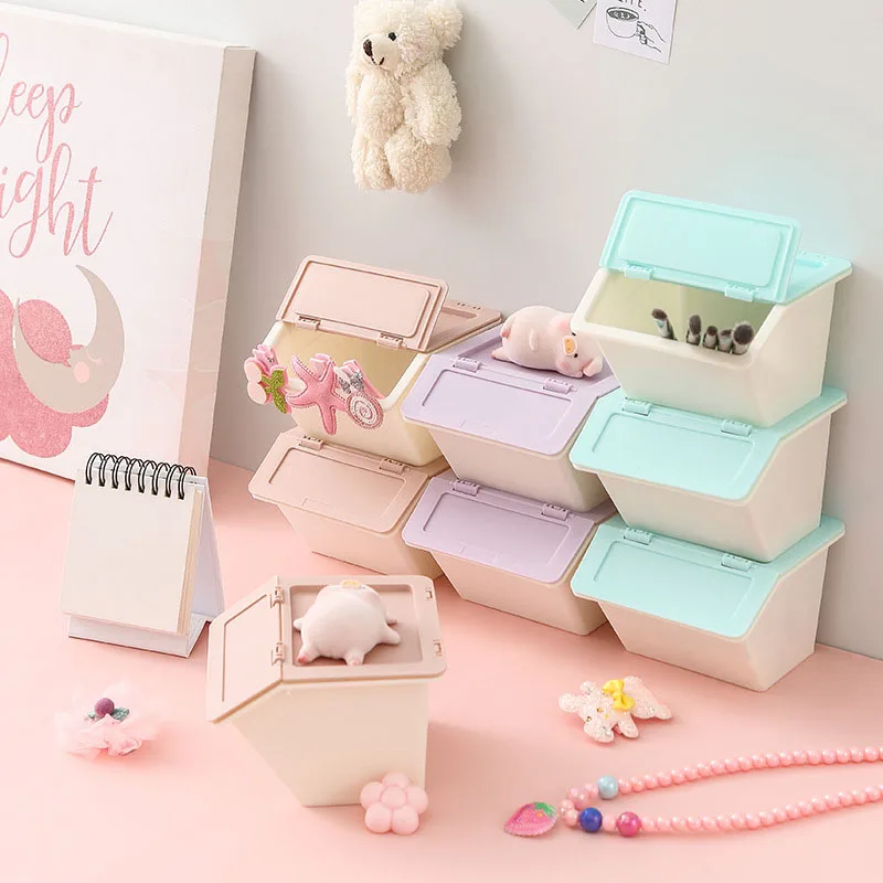 

Ins Students Cosmetic Box Organiseurs De Rangement Box Desktop Mini Storage Box Desk Rangement Sorting Jewelry Organizer Box