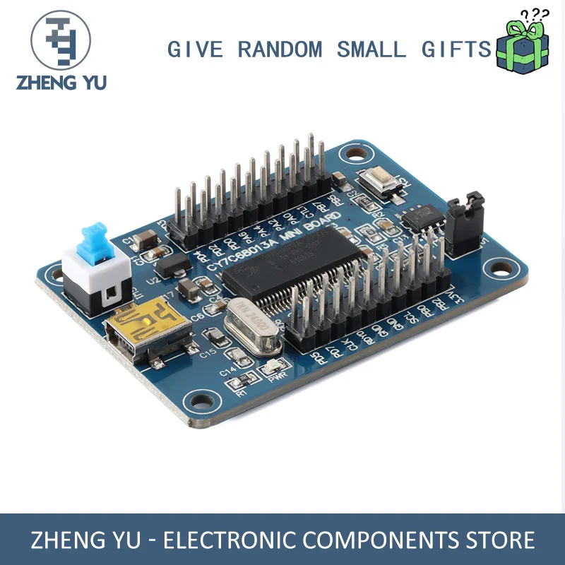 

EZ-USB FX2LP CY7C68013A USB DEVELOPMENT BOARD LOGIC ANALYZER