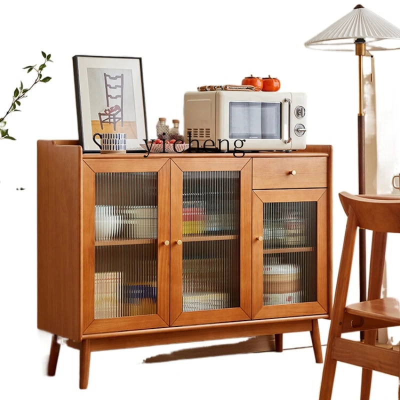 

XL Sideboard Cabinet Solid Wood Kitchen Cabinet Dining Room Locker Side Cabinet Storage Cabinet Tea Cabinet