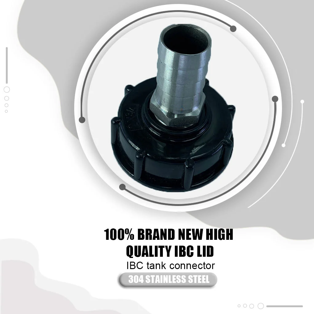 

IBC Container 25mm Valve Adapters Household Portable Plastic Tap Garden Hose Connectors Water Barrel Supplies Replacement