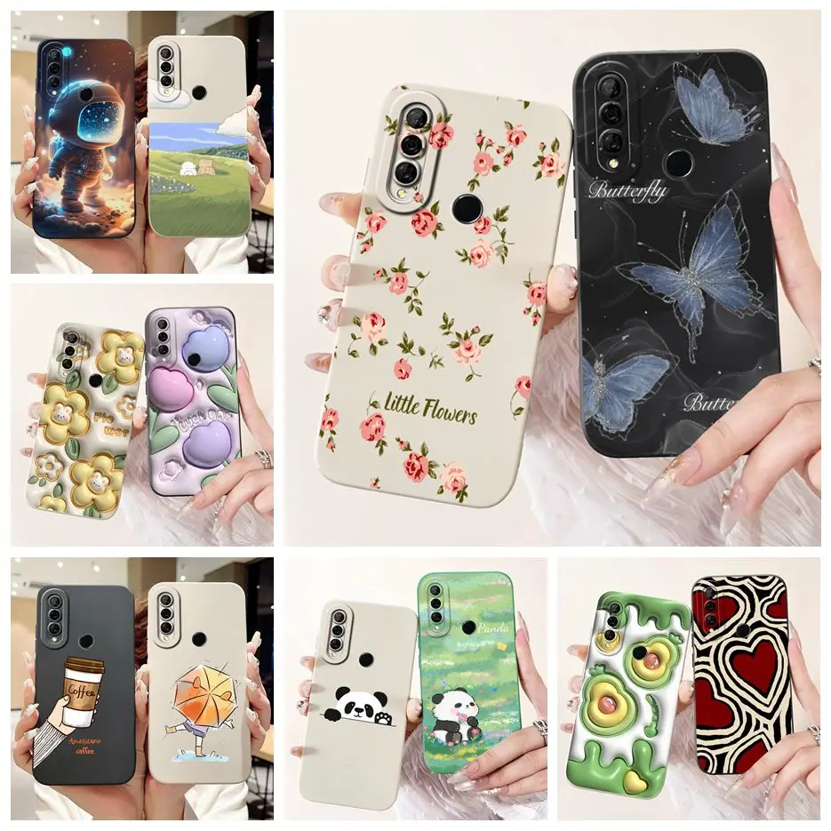 Чехол для Huawei Y6p Стильный чехол ярких цветов мягкий силиконовый телефона Y7p Y 6p
