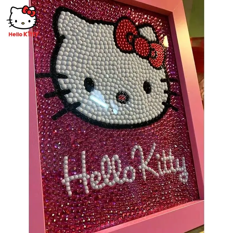 

Картина из страз «Hello Kitty», с рамкой