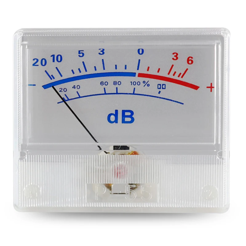 

White Panel VU Meter 0-500UA 650 Ohm -20-+6DB DB Power Amplifier Audio Backlight