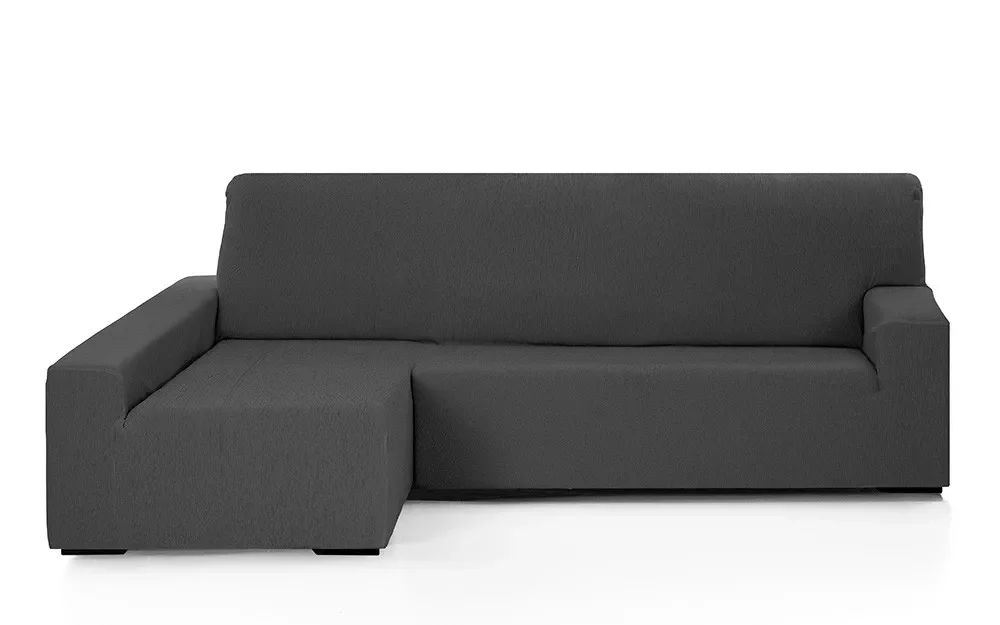 

NEW IN Chaise Longue sofa cover model Emilia | Color-anthracite, chaise longe position-long left arm