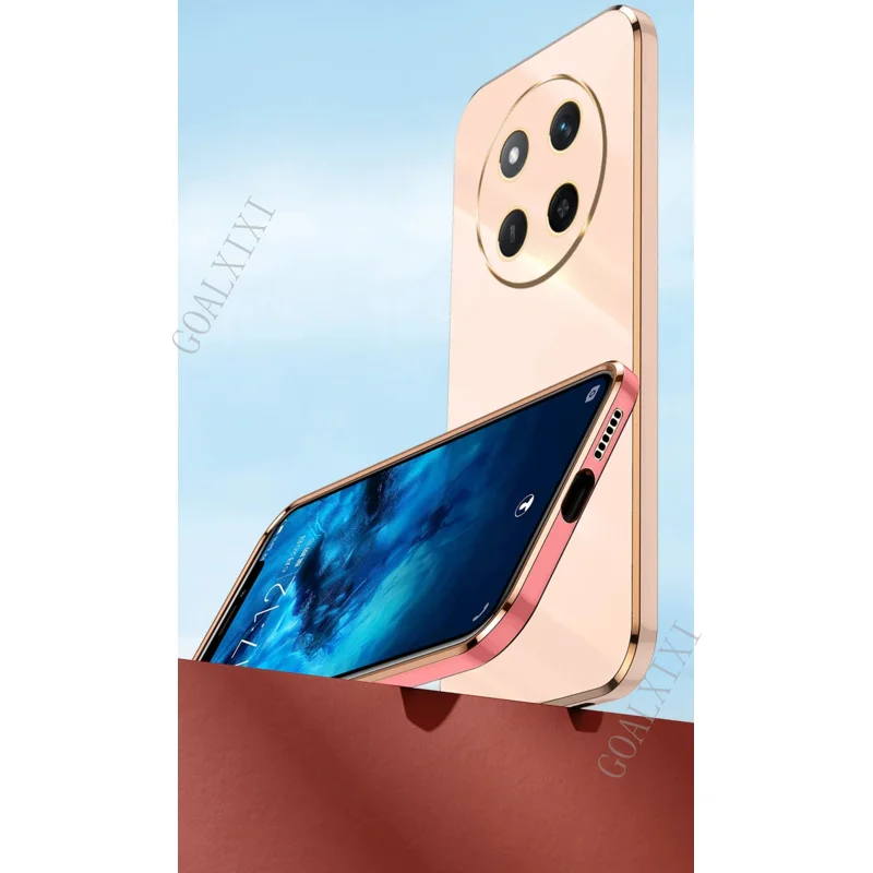 Для Huawei Honor X60 5G pro чехол 6d силиконовый бампер ТПУ мягкая задняя крышка матовый для