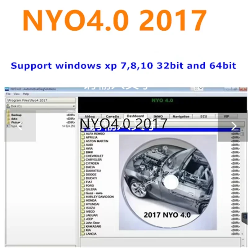 Новейшее диагностическое программное обеспечение NYO 4 0 инструменты для проверки