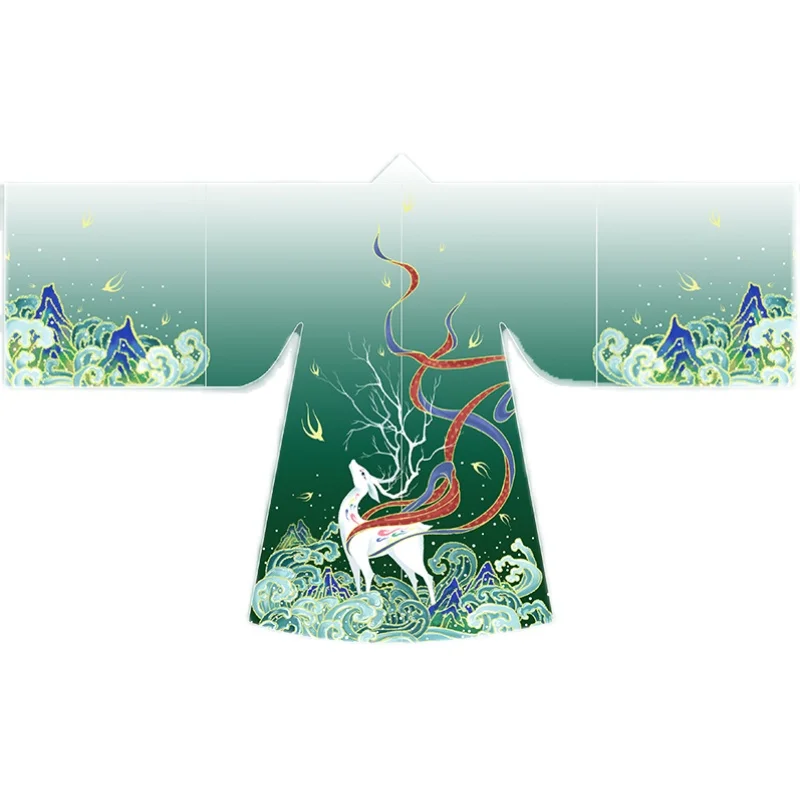 Ancient Kimono Green Hanfu Dress Summer Tang Embroidery Chinese Style Traditional Cosplay Skirt Suit Dresses Costume Clothes |