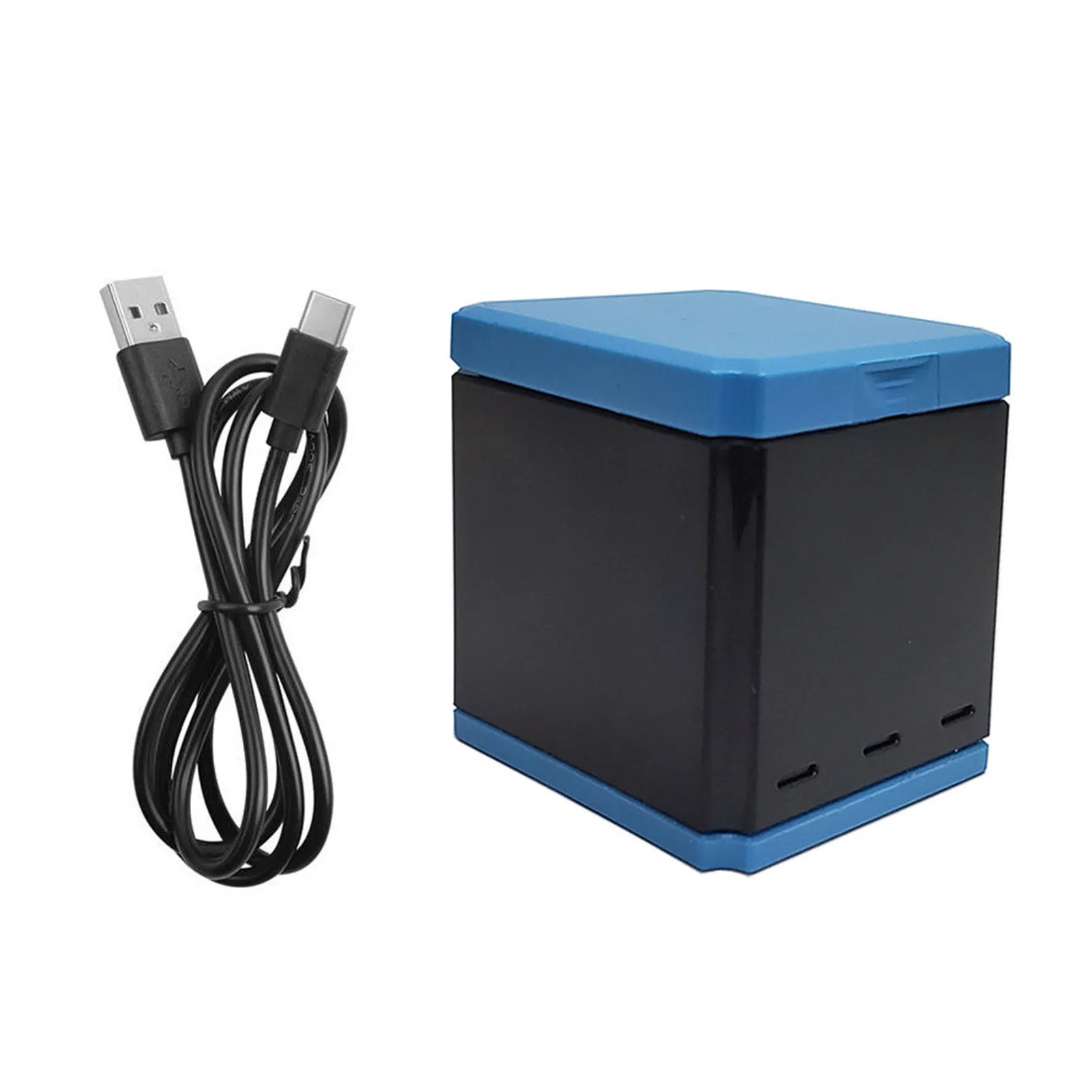 

Тройное зарядное устройство, коробка для хранения аккумулятора для Go Pro Hero 10 Hero 9, кабель USB Type C, не входит в комплект