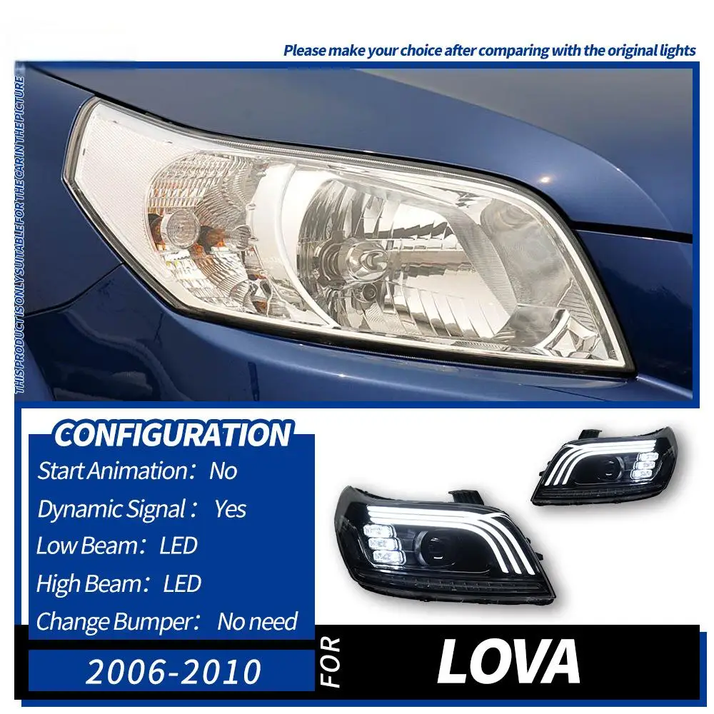 Для Chevrolet LeFeng 2006-2010 годов выпуска, 12В 30Вт светодиодная фара в сборе, модернизированный трехглазый дизайн. (art.: 3920dcc17878c) - 3920dcc17878c