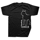 Футболка мужская с коротким рукавом, круглым вырезом и принтом собаки