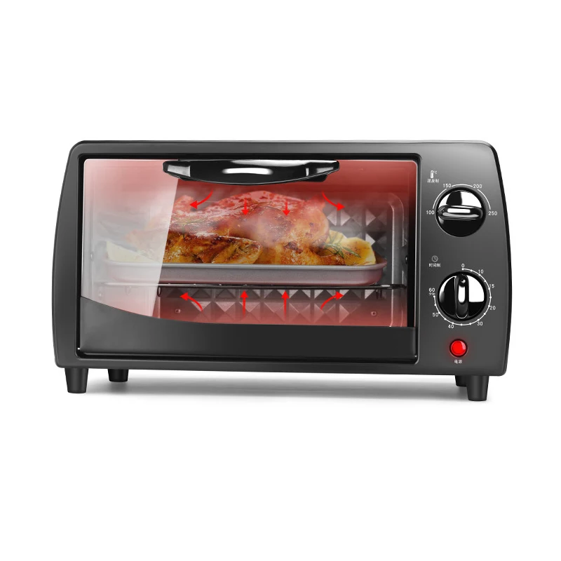Electric Oven 12L Multifunctional Mini Oven Frying Pan Baking Machine Household Pizza Maker Fruit Barbecue Toaster 650W 220V