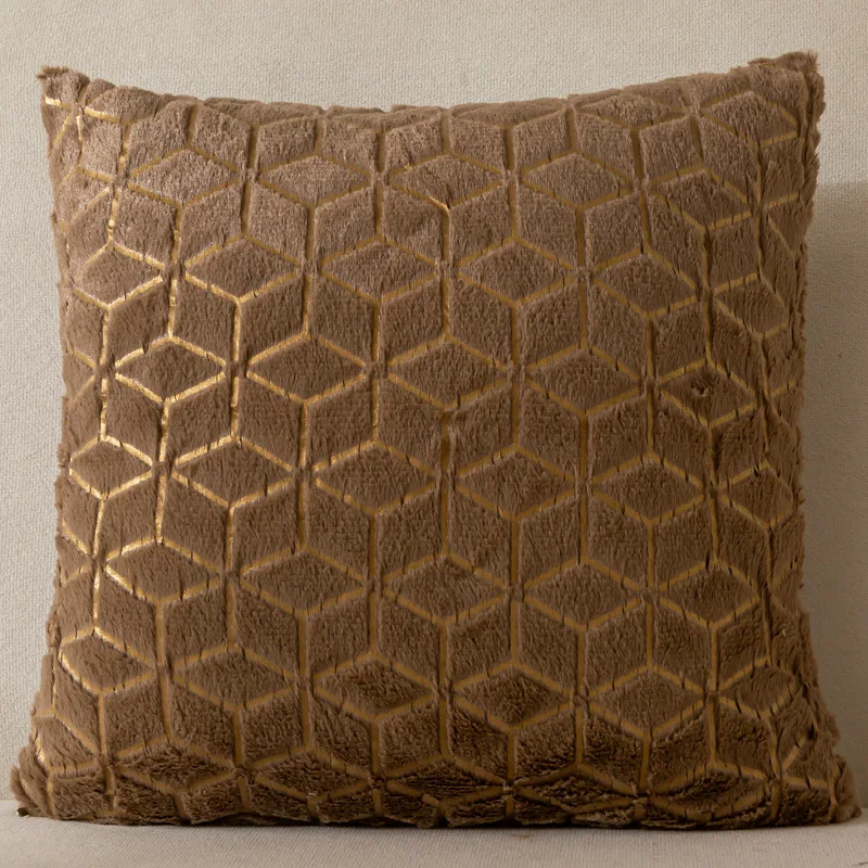 43*43 см мягкие плюшевые наволочки однотонные искусственные для дивана автомобиля