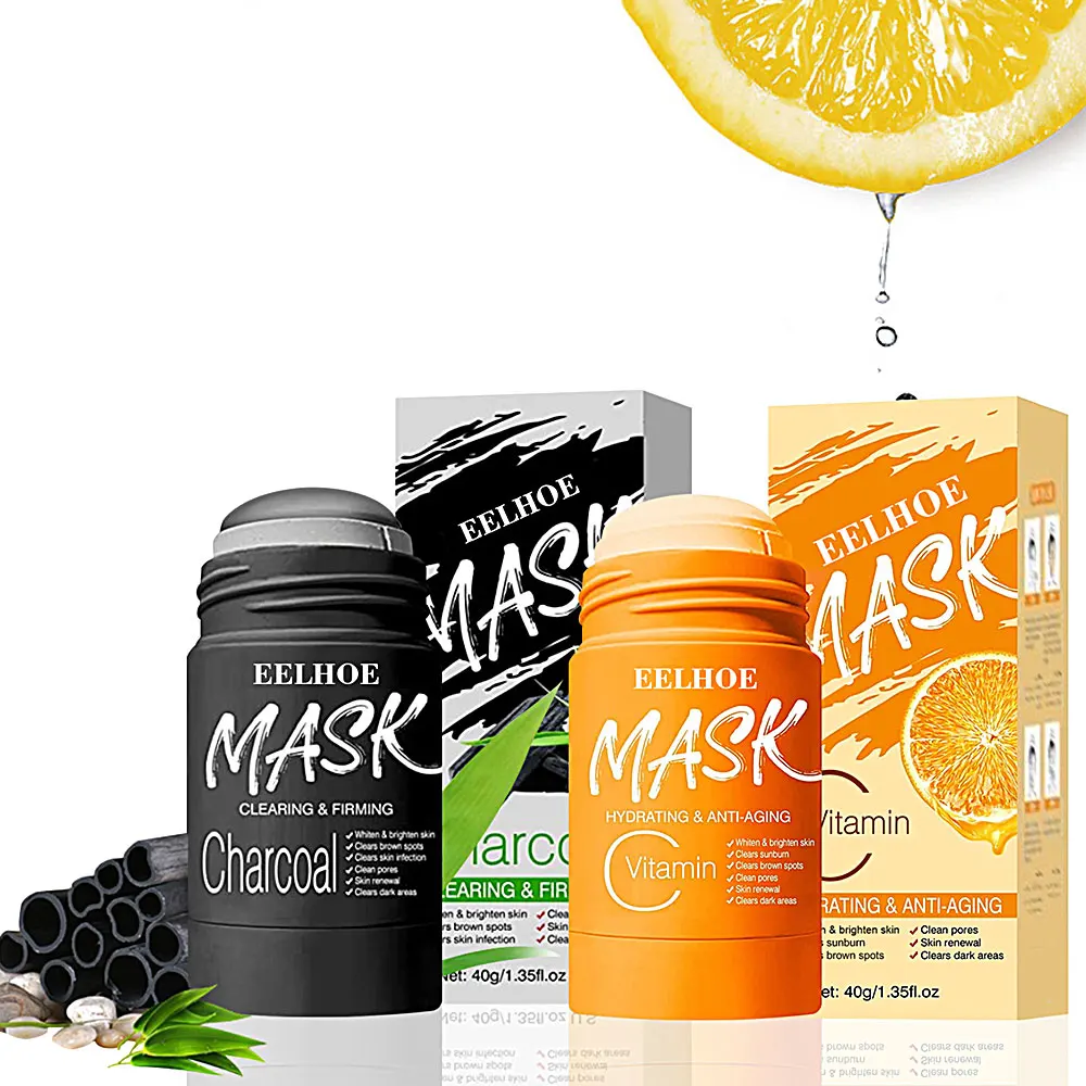 

Угольная маска с витамином C, очищающая Бриллиантовая маска для жирной кожи, уход за кожей лица