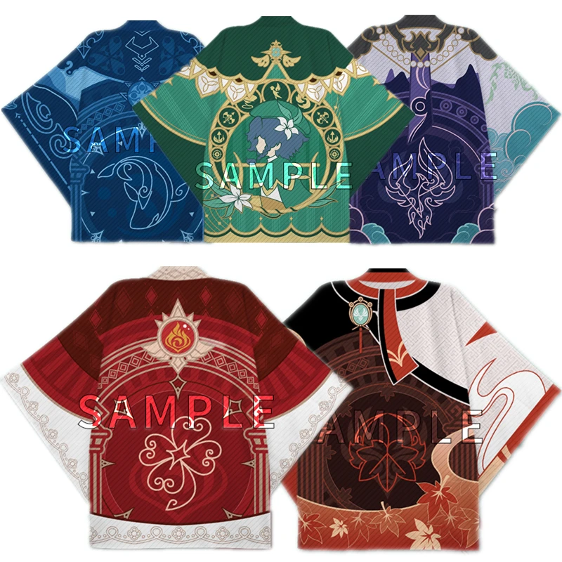 

Game Genshin Cosplay Costume Coat Impact Kaedehara Kazuha Xiao Tartaglia Barbatos Uniform Cloak Tops Kimono Haori Shirt Unisex