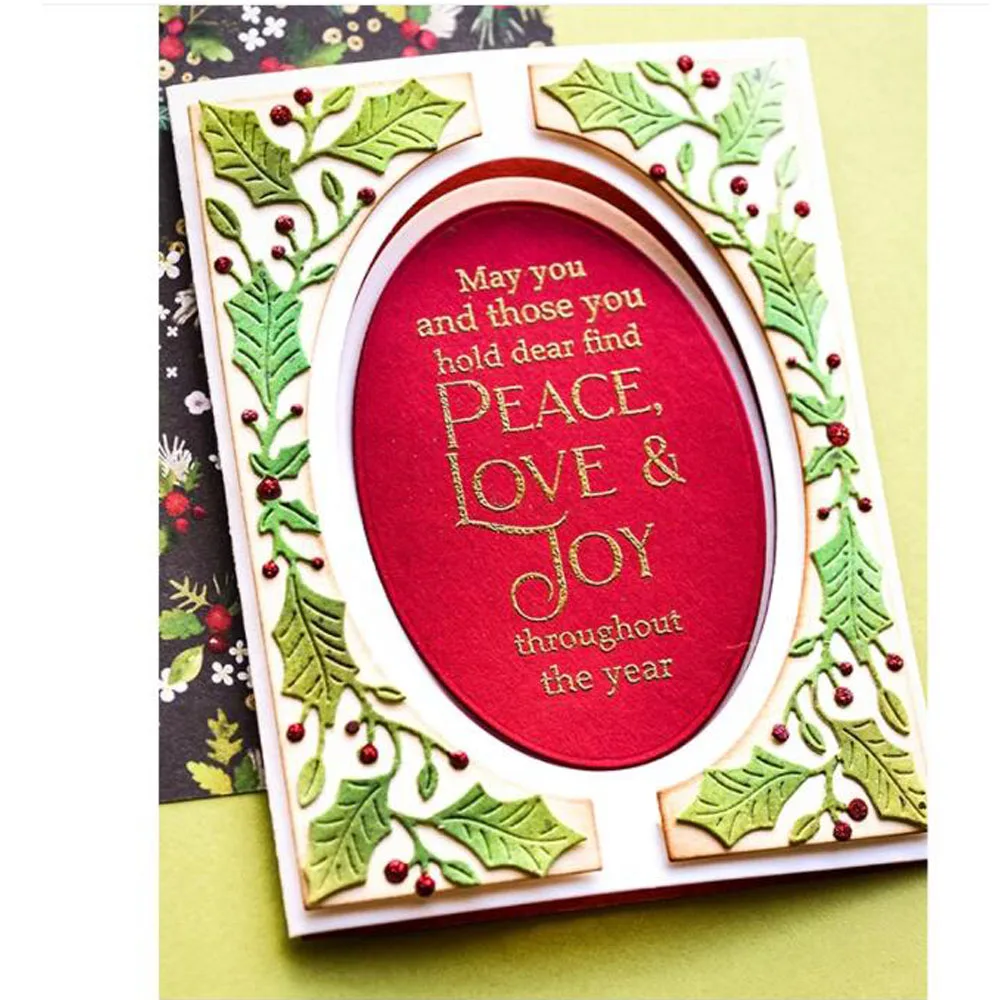 Фотоальбом с изображением листа падуба