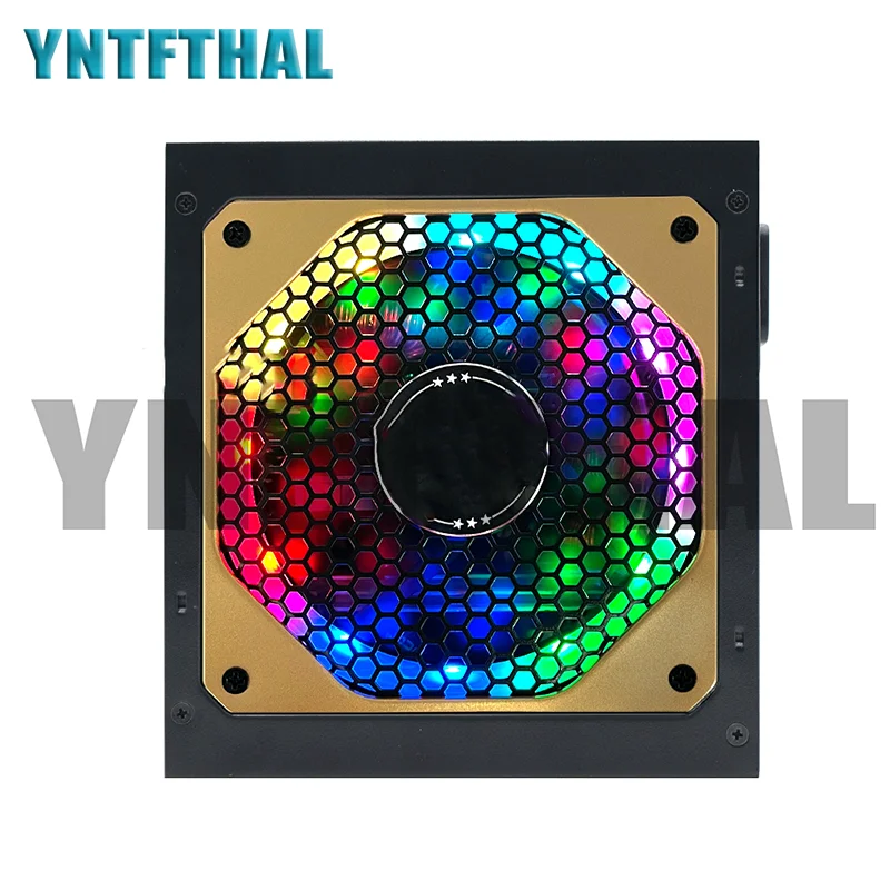 Блок питания для компьютера, 12 В, RGB, 80 + золотой блок питания, вентилятор 12 см