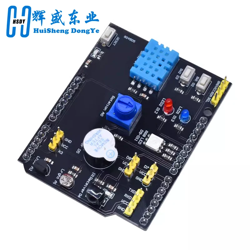 Плата датчика 9 в 1 многофункциональная расширения DHT11 LM35 температурная влажность