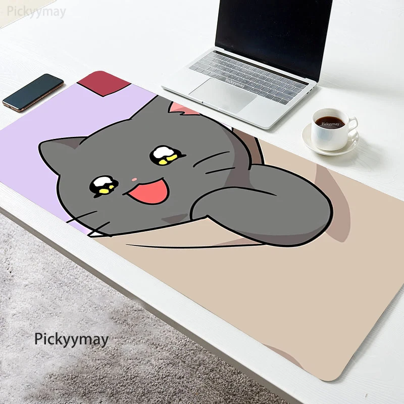 

Cartoon Cat Mouse Pad Gamer Desk Mat Anime Gaming Mouse Pad 90x40cm Large Kawaii Rubber Mousepad XXL Carpet Computer Accessories